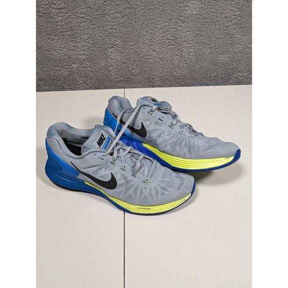 Nike Men's Lunarglide 6 Athletic Running Shoes 654433-005 Gray Blue Size US 11.5 - Picture 1 of 8